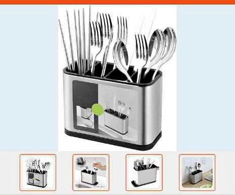 Cutlery drainer SURFACE, stainless steel,