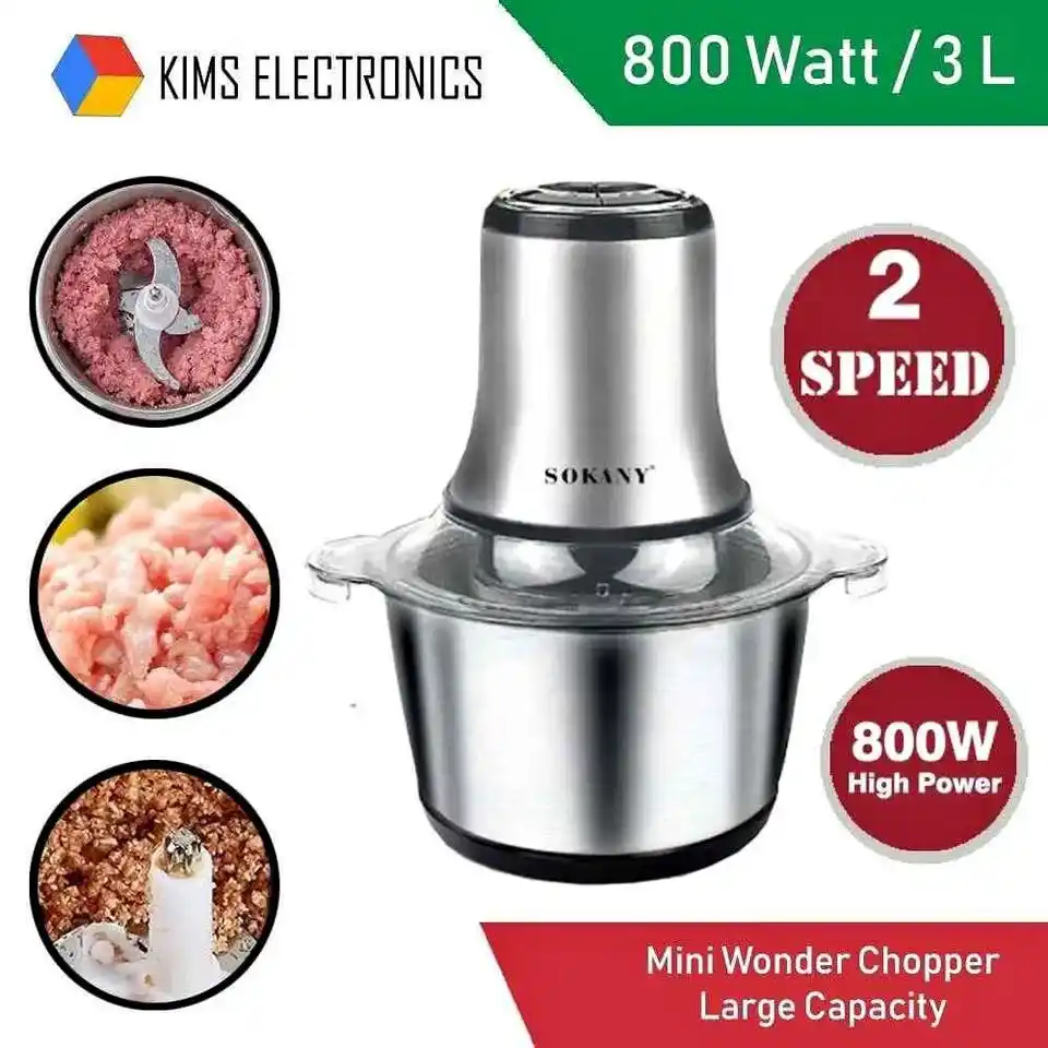Sokany 800watt Meat Grinder And Blender (Model-7005A)3.Lt