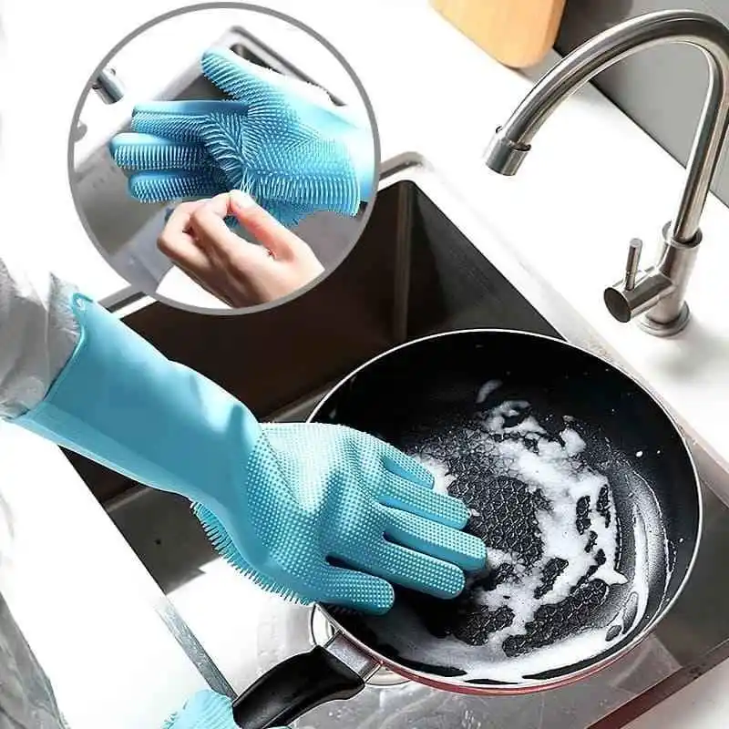 Multipurose Silicon Hand Gloves (1pair)