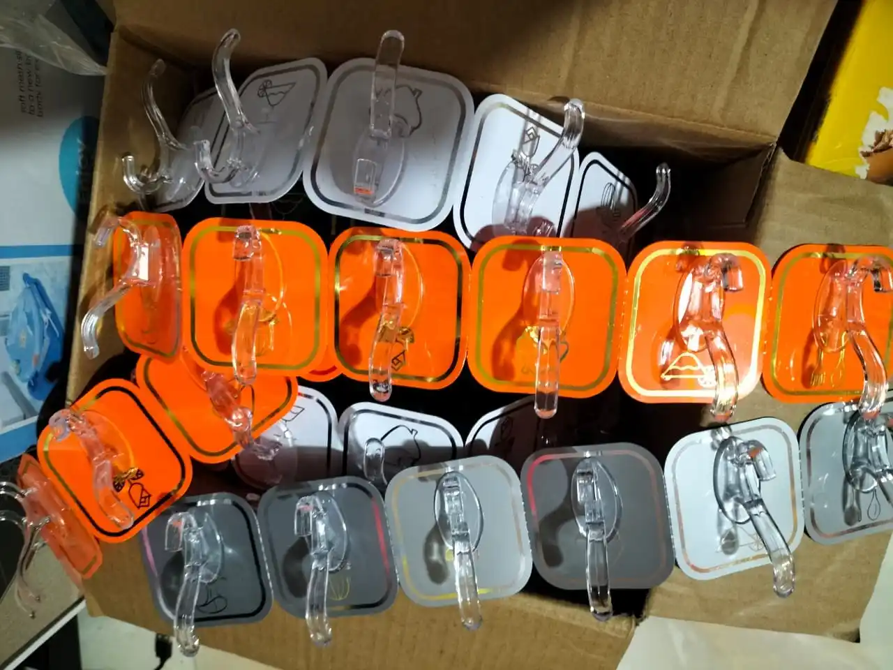 Six Raw Plastic Hook