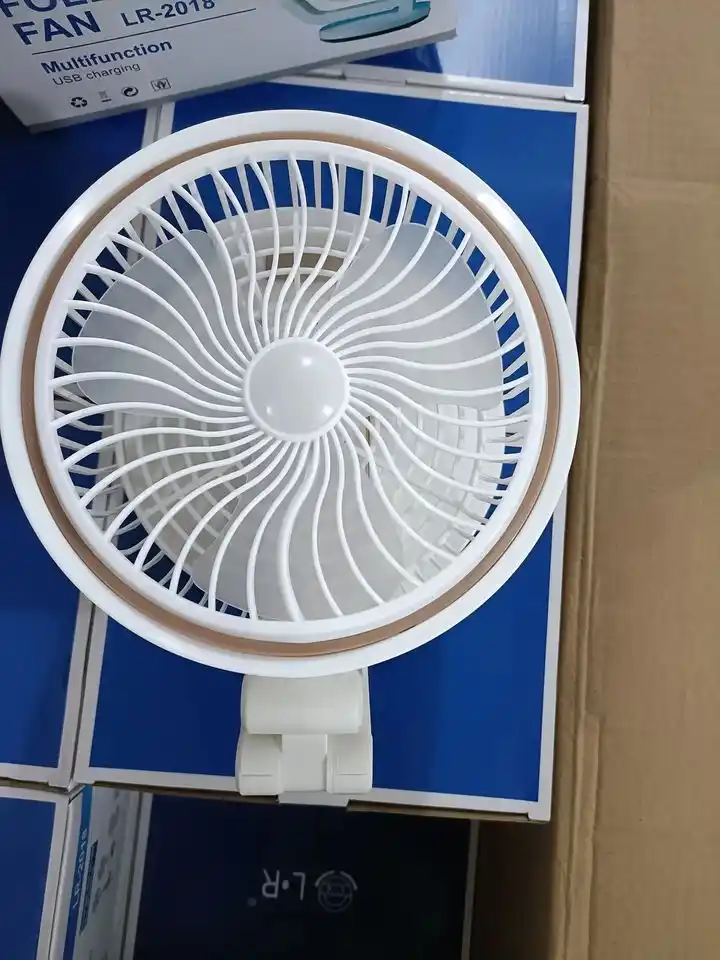 LR Fan (Adjustable Rechargeable Folding Fan With Led Light)