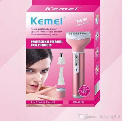 Kemei Km -6637 Electric Rechargeable Trimmer(For Women)