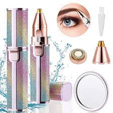 BLAWLESS Rechargeable 2 in 1 Eyebrow Trimmer and Facial Hair remover Trimmer