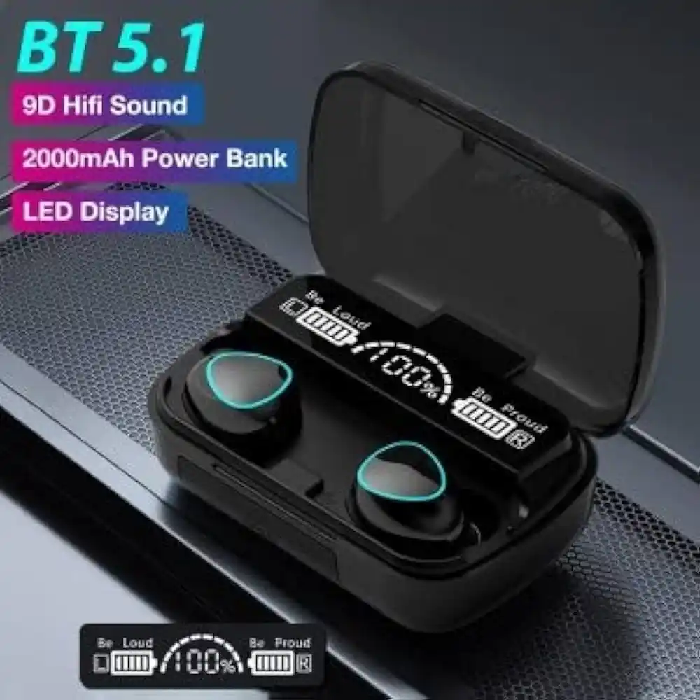 M10 Wireless Earbuds with Power Bank