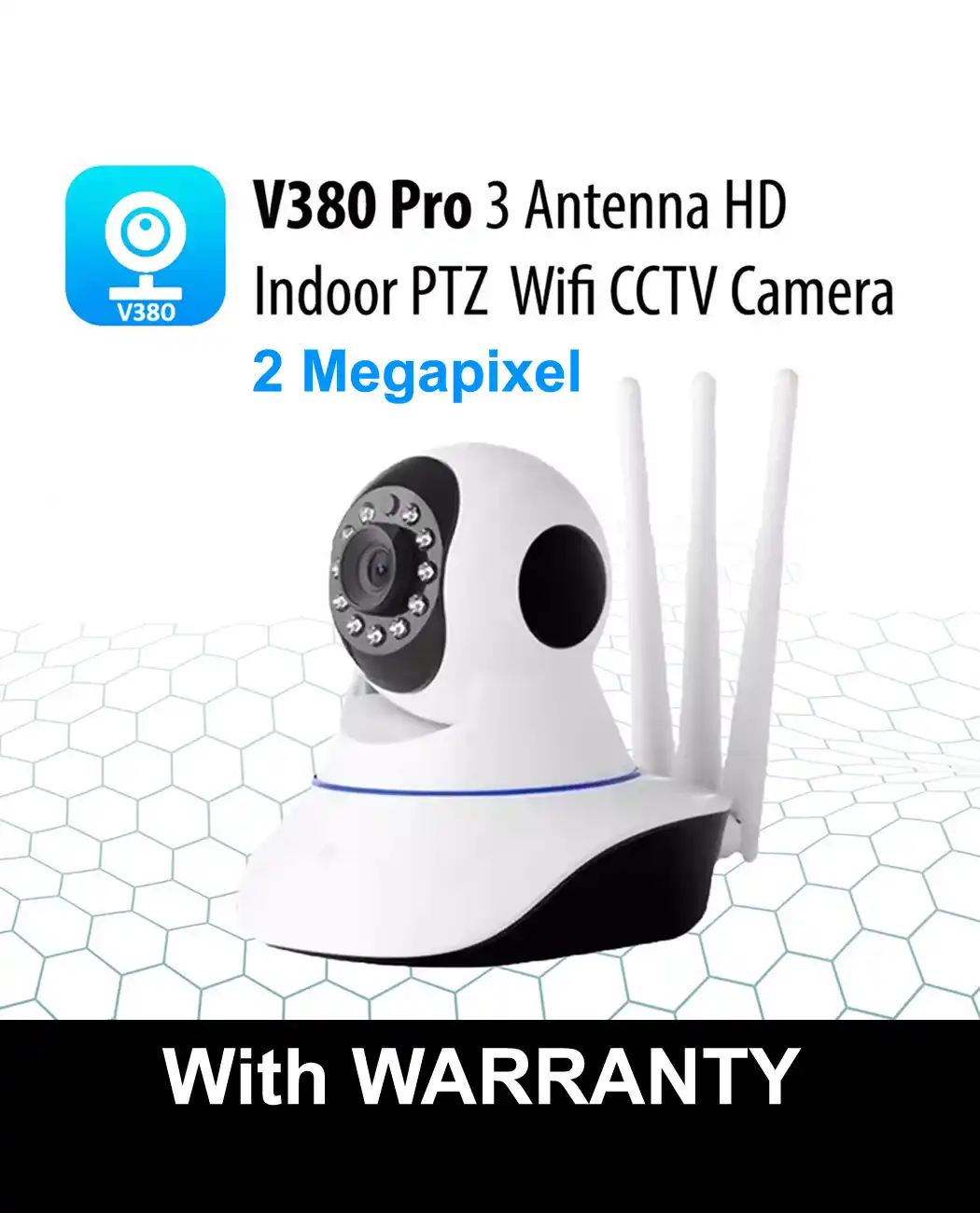 3 antina wifi smart net camera v380 apss (1 year warranty)