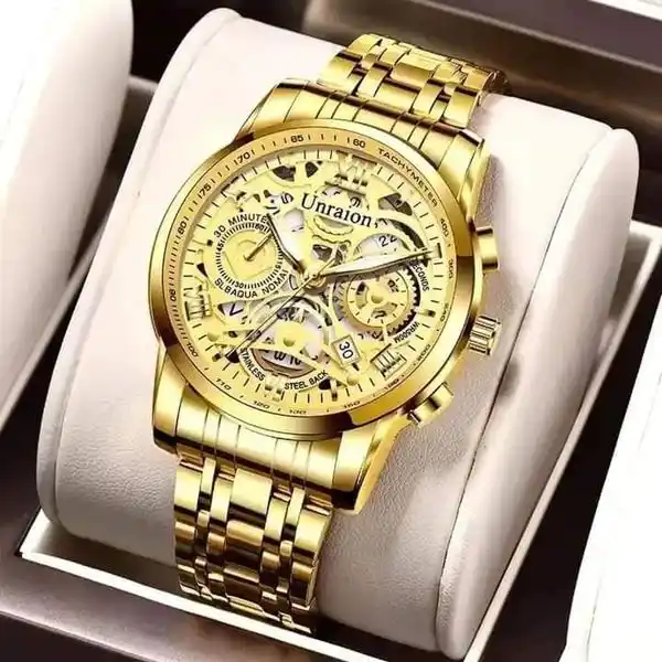 Unraion Stainless Steel Men's Quarts Watches