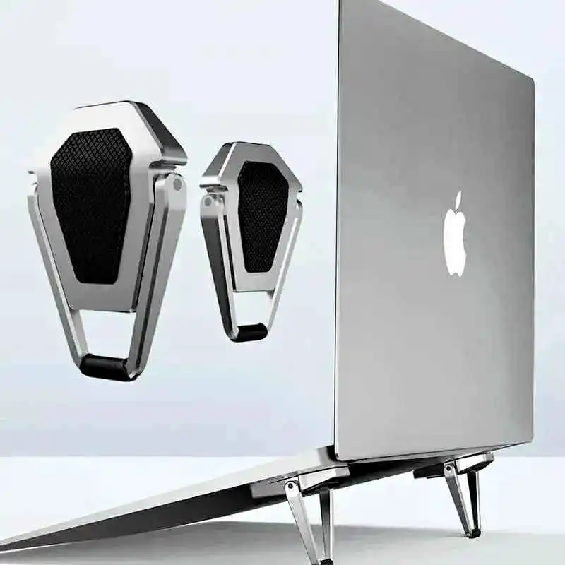 Portable Mini Metal Laptop Stand (2 Pcs)