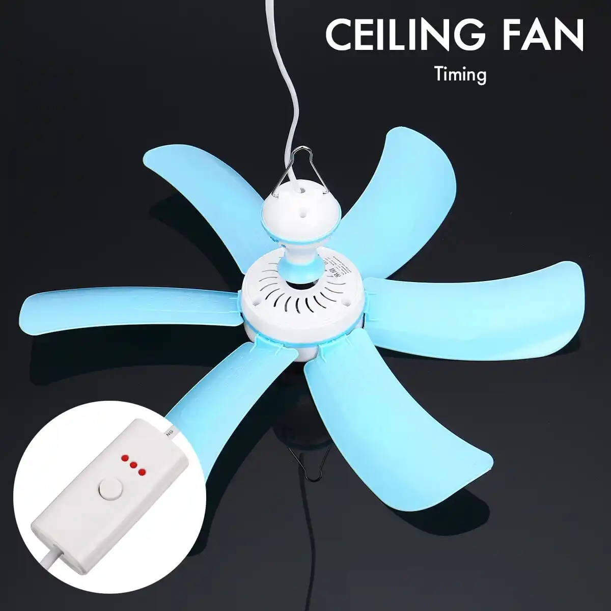 Mini portable ceiling fan 17”